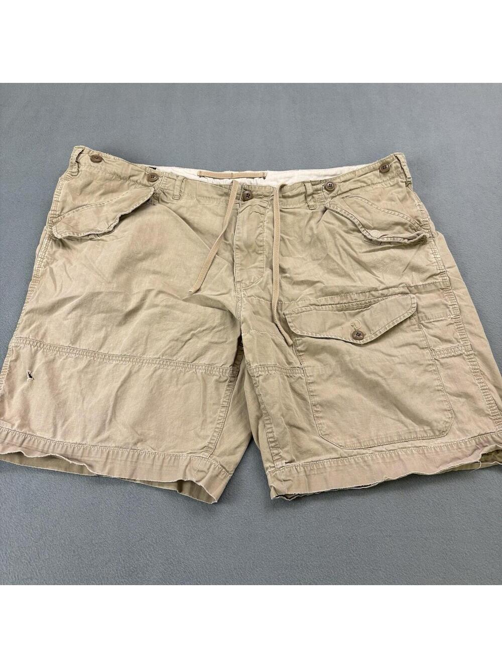 Vintage Polo Ralph Lauren Military Surplus Cargo Shorts Size 44B (Fit 45x9.5 in)